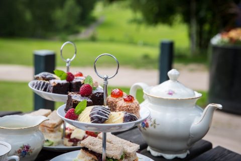 The refurbished clubhouse offers a range of tasty home-cooked food from Sue's Kitchen, including a cream tea served on bone china