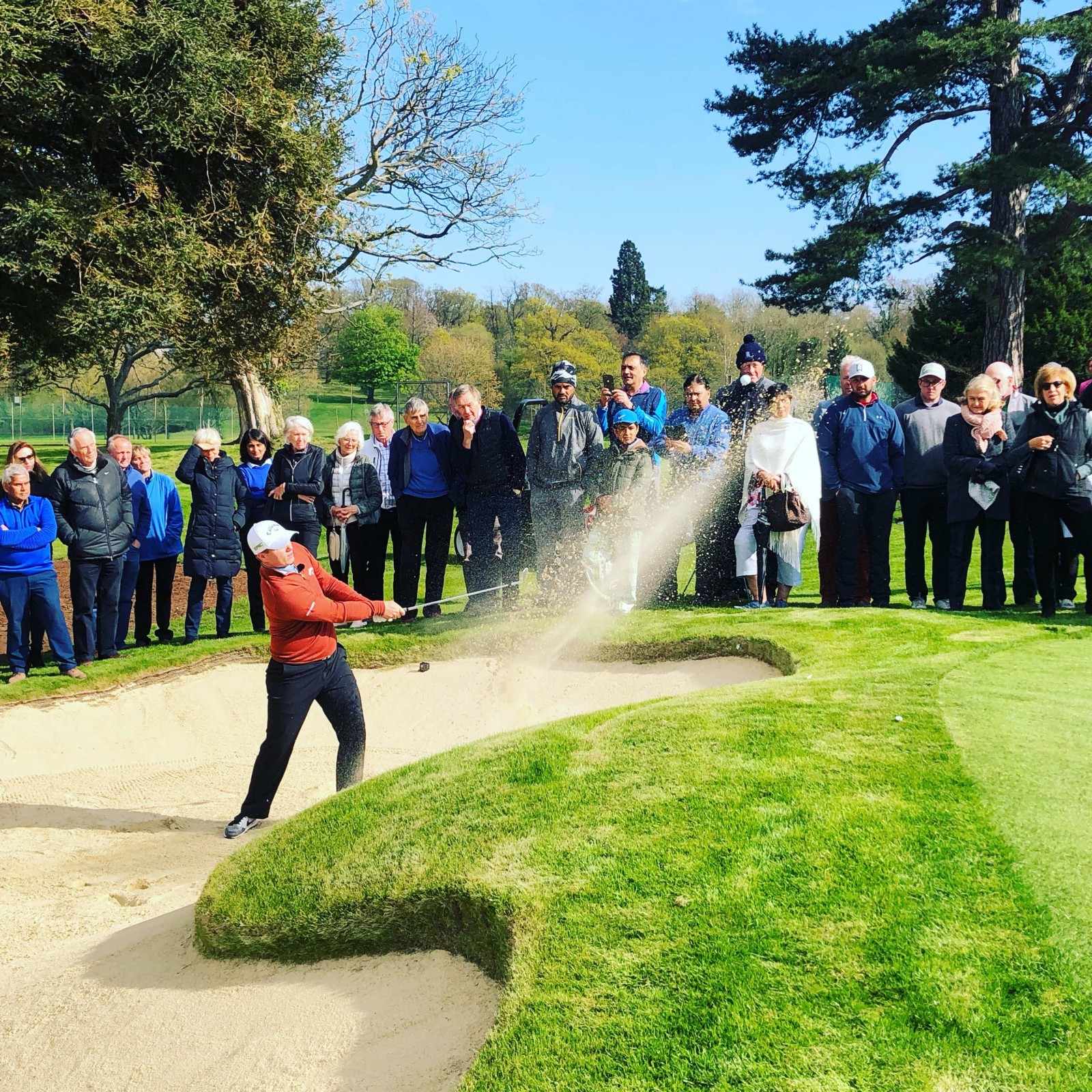 European Tour star Callum Shinkwin laid on a masterclass at the official opening of Moor Park's new short game academy