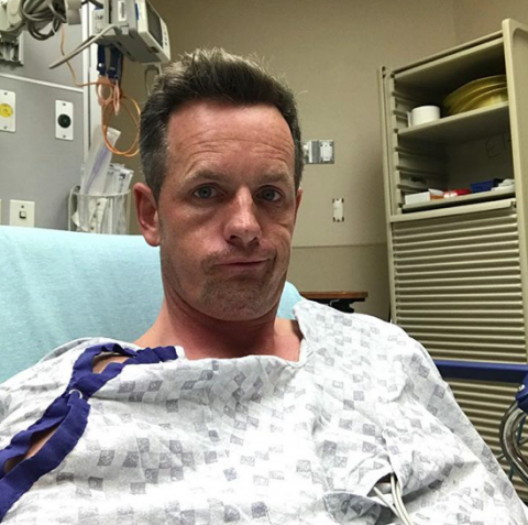 Donald was admitted to hospital after suffering from chest pains