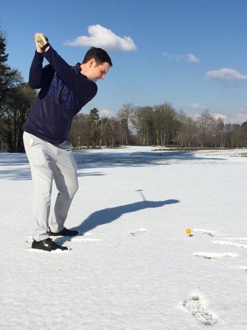 Club pro Paul Newman at East Berkshire GC